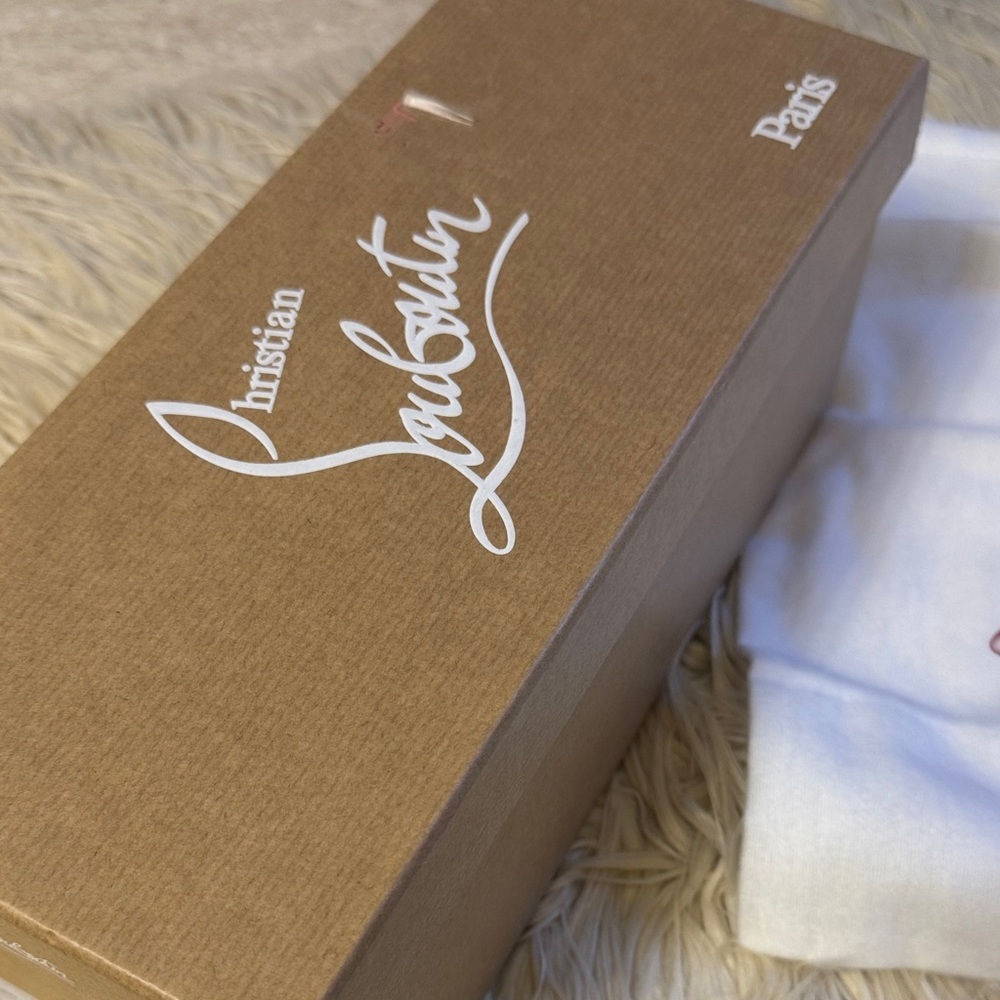 Christian Louboutin Red Sandals with Black Straps size 36 - Picture 5 of 7